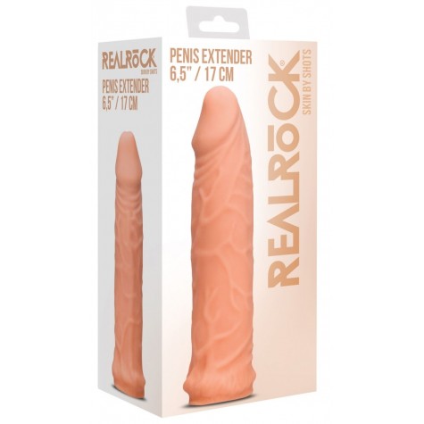 Телесная увеличивающая насадка Penis Extender - 17 см.