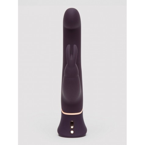 Фиолетовый вибратор-кролик Greedy Girl G-Spot Stroker Rabbit Vibrator - 24,1 см.